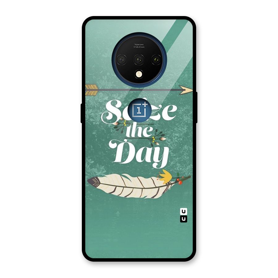 Feather Seize Glass Back Case for OnePlus 7T