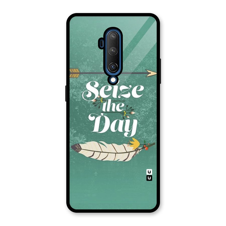 Feather Seize Glass Back Case for OnePlus 7T Pro