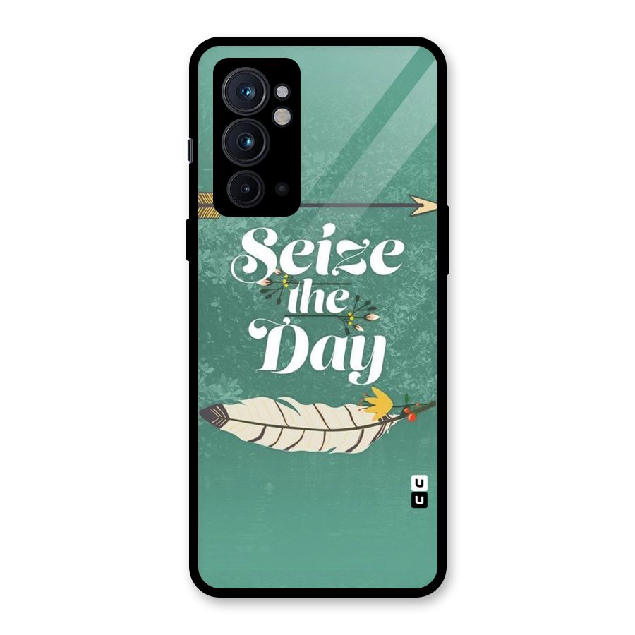Feather Seize Glass Back Case for OnePlus 9RT 5G