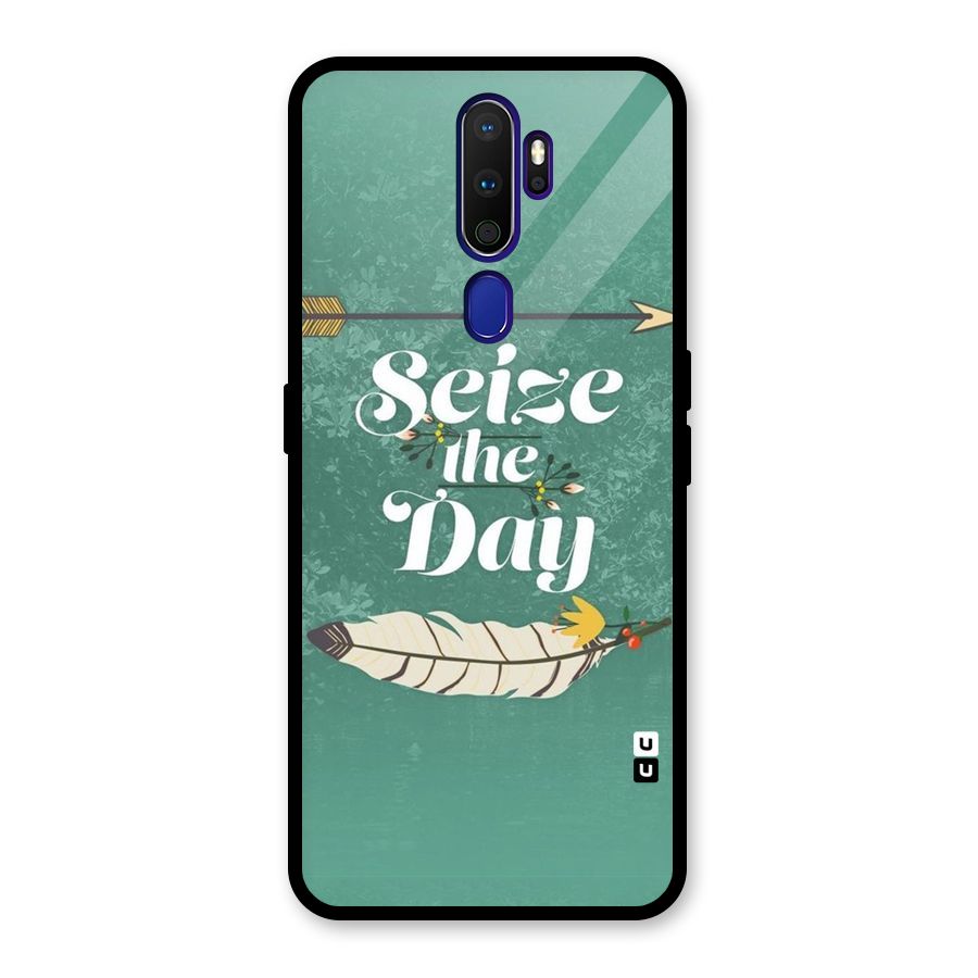 Feather Seize Glass Back Case for Oppo A9 (2020)