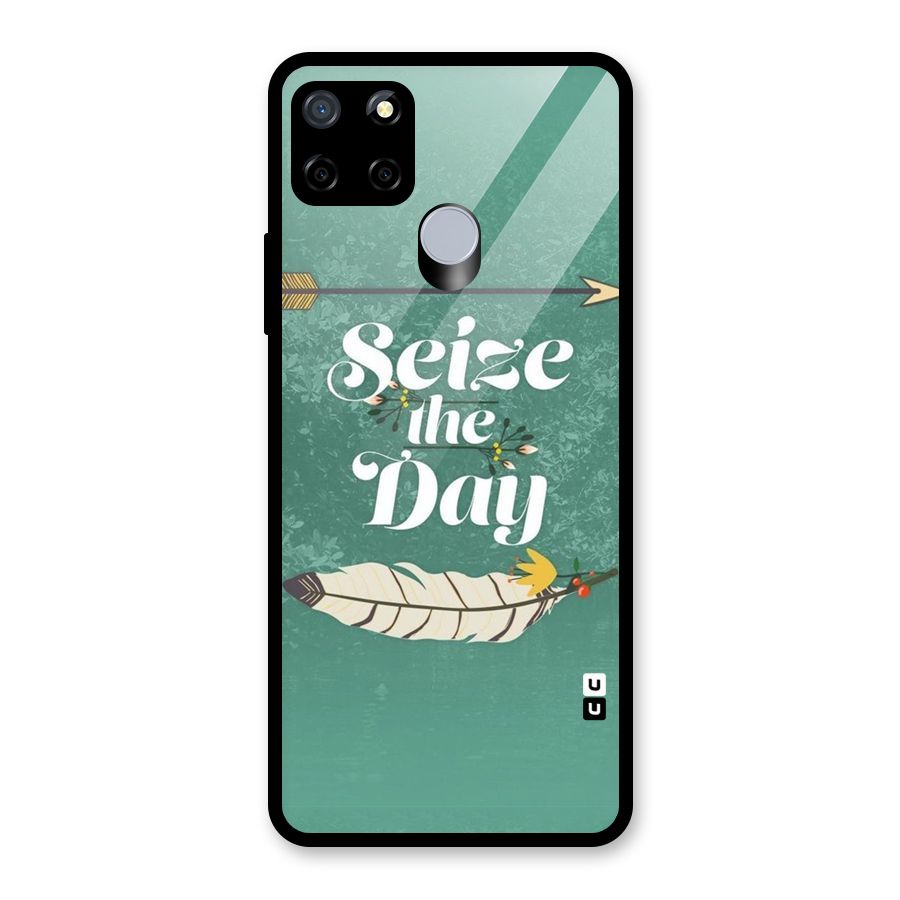 Feather Seize Glass Back Case for Realme Narzo 20