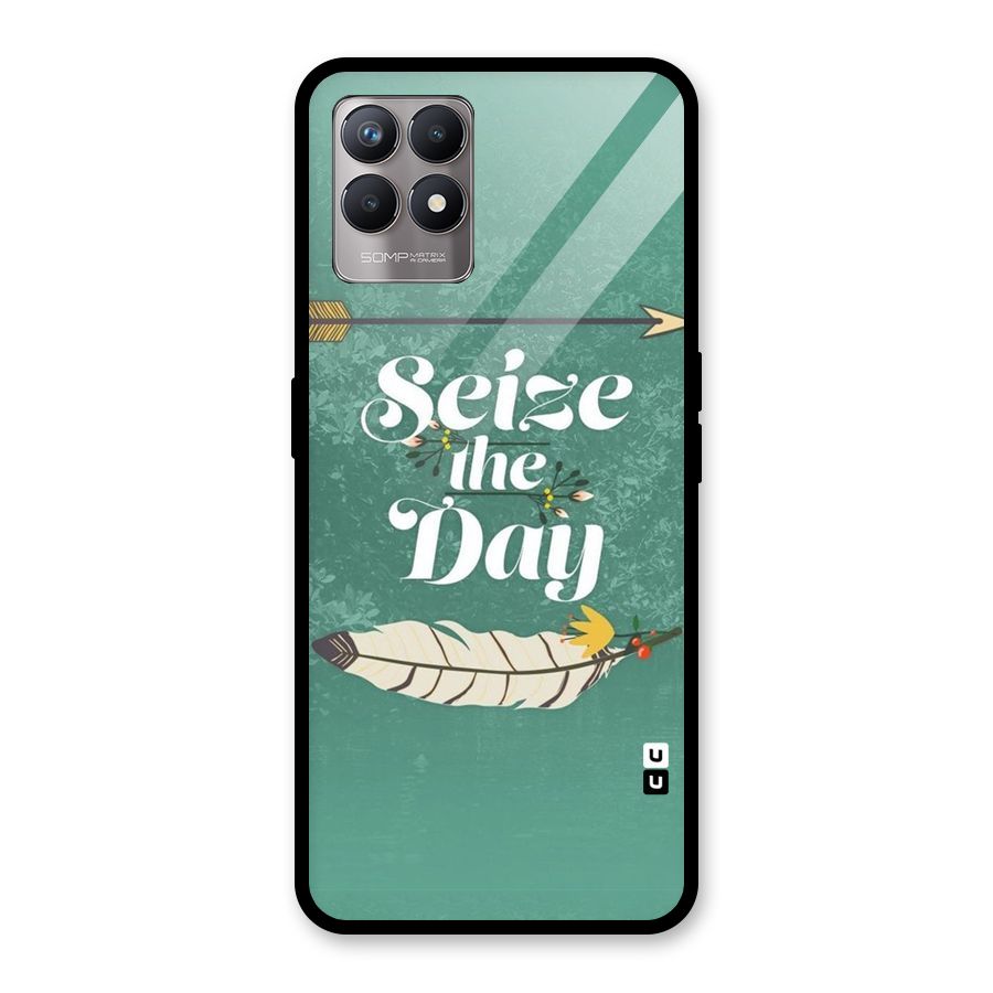 Feather Seize Glass Back Case for Realme Narzo 50