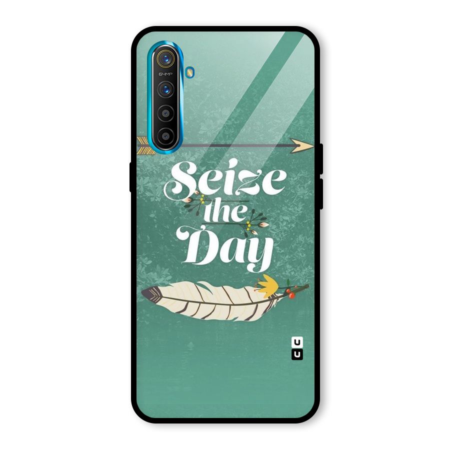 Feather Seize Glass Back Case for Realme X2