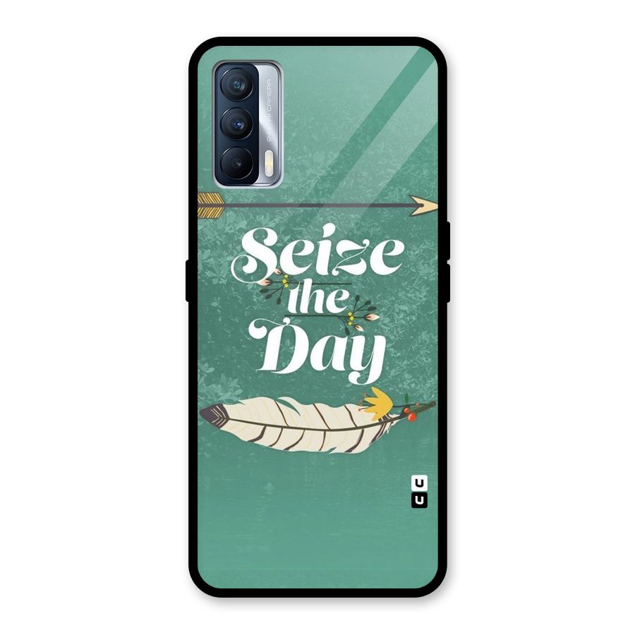 Feather Seize Glass Back Case for Realme X7