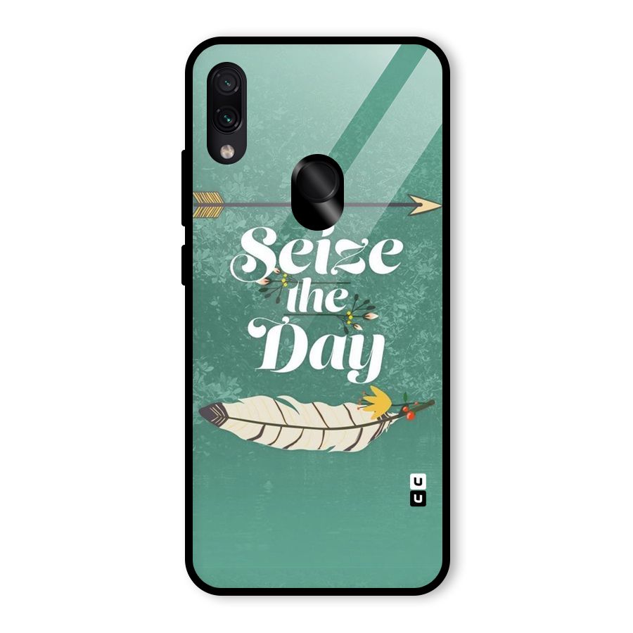 Feather Seize Glass Back Case for Redmi Note 7 Pro