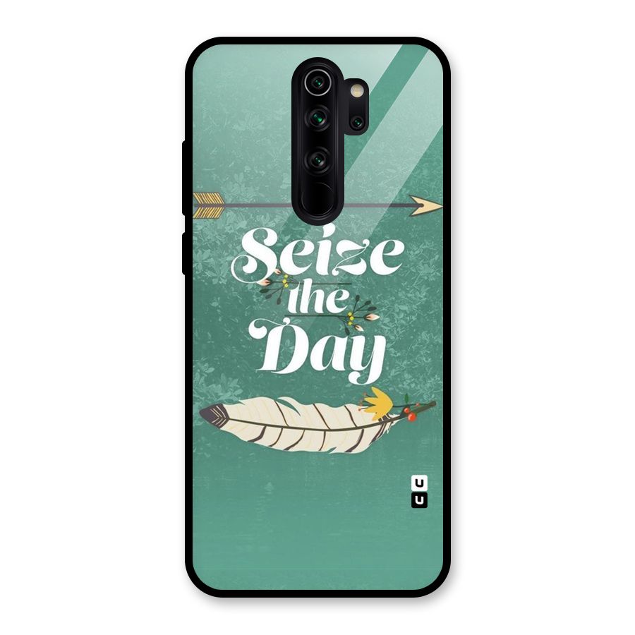 Feather Seize Glass Back Case for Redmi Note 8 Pro