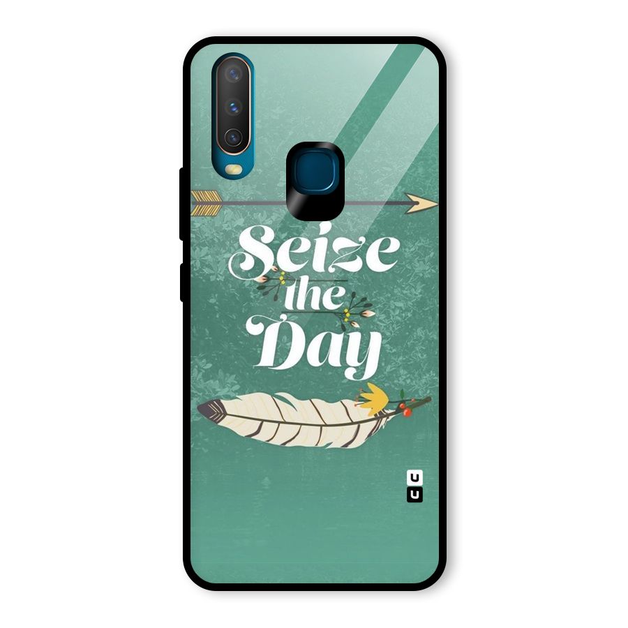 Feather Seize Glass Back Case for Vivo U10