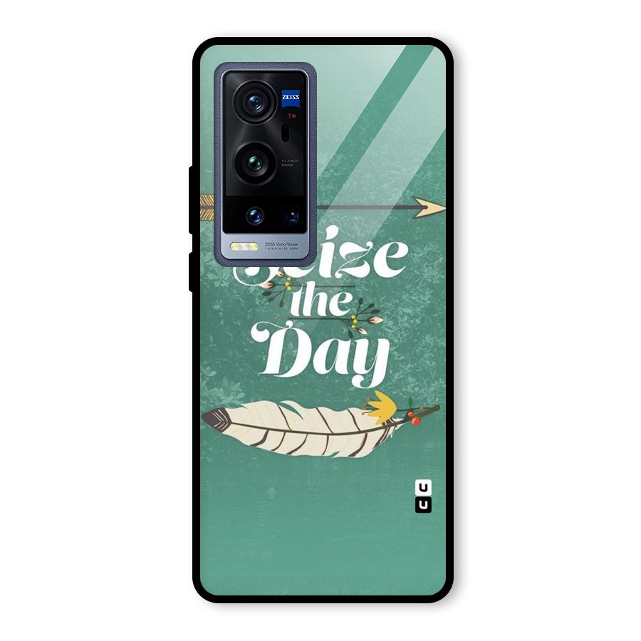 Feather Seize Glass Back Case for Vivo X60 Pro Plus