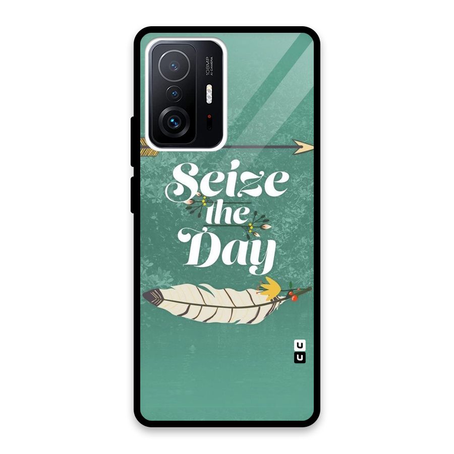 Feather Seize Glass Back Case for Xiaomi 11T Pro