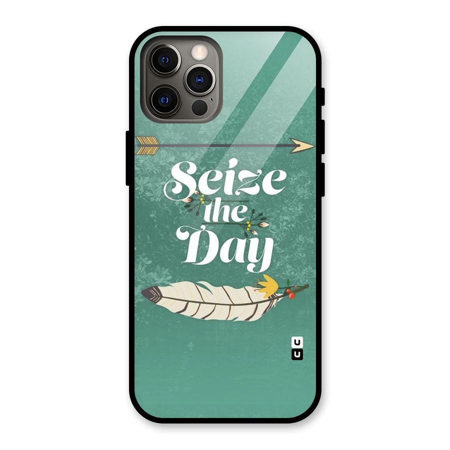 Feather Seize Glass Back Case for iPhone 12 Pro