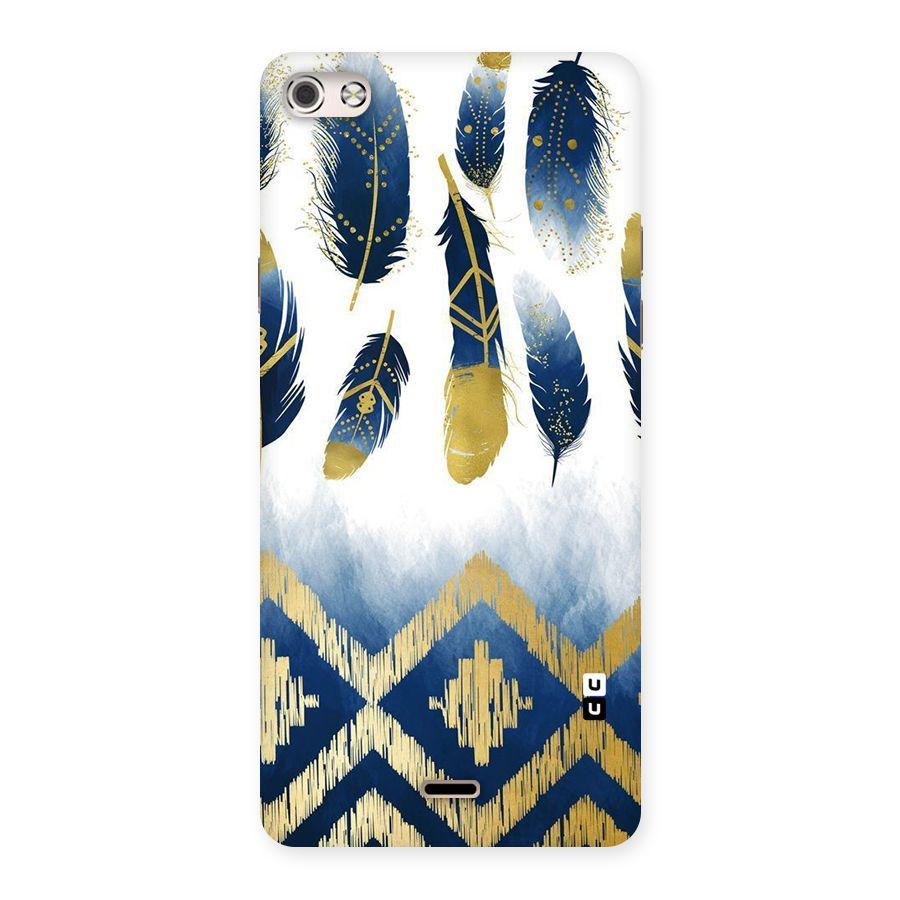 Feathers Beauty Back Case for Micromax Canvas Silver 5