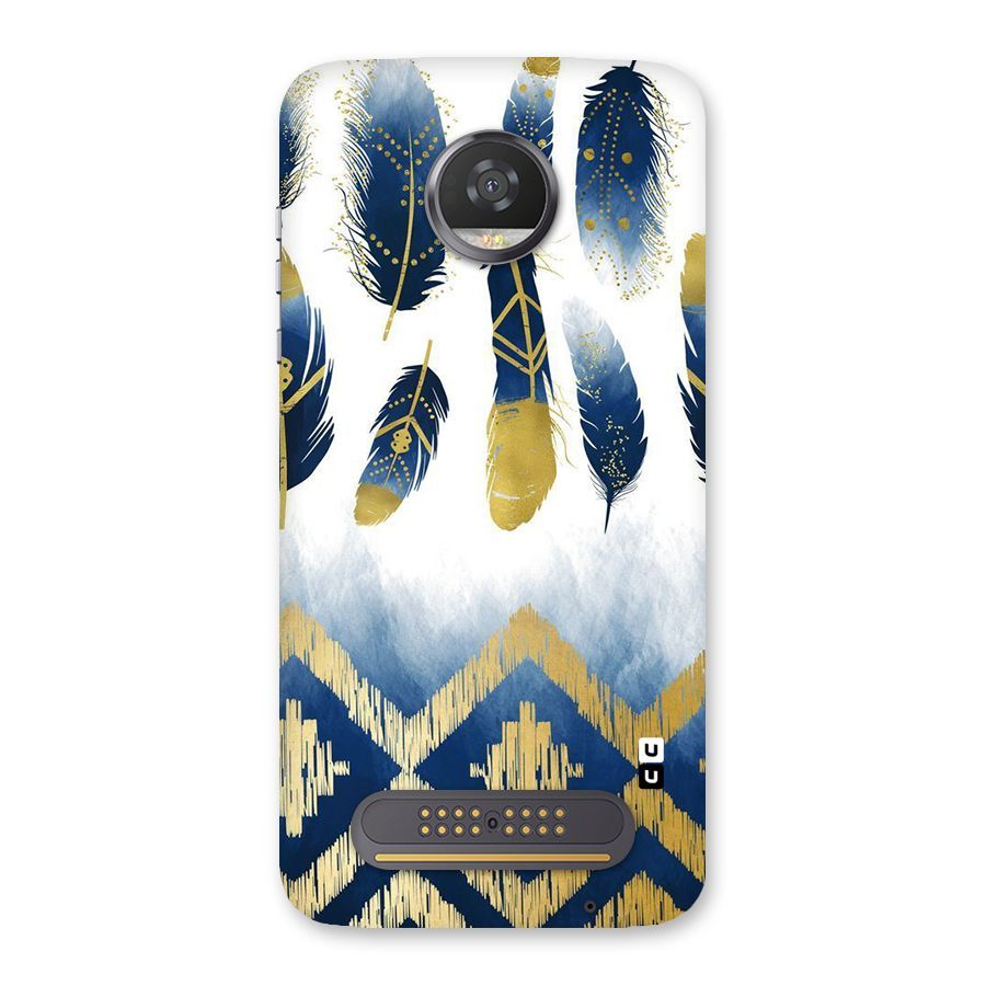 Feathers Beauty Back Case for Moto Z2 Play