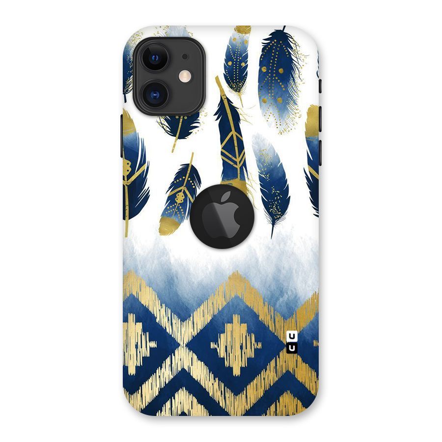 Feathers Beauty Back Case for iPhone 11 Logo Cut