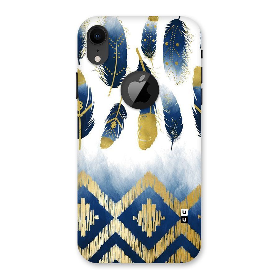 Feathers Beauty Back Case for iPhone XR Logo Cut