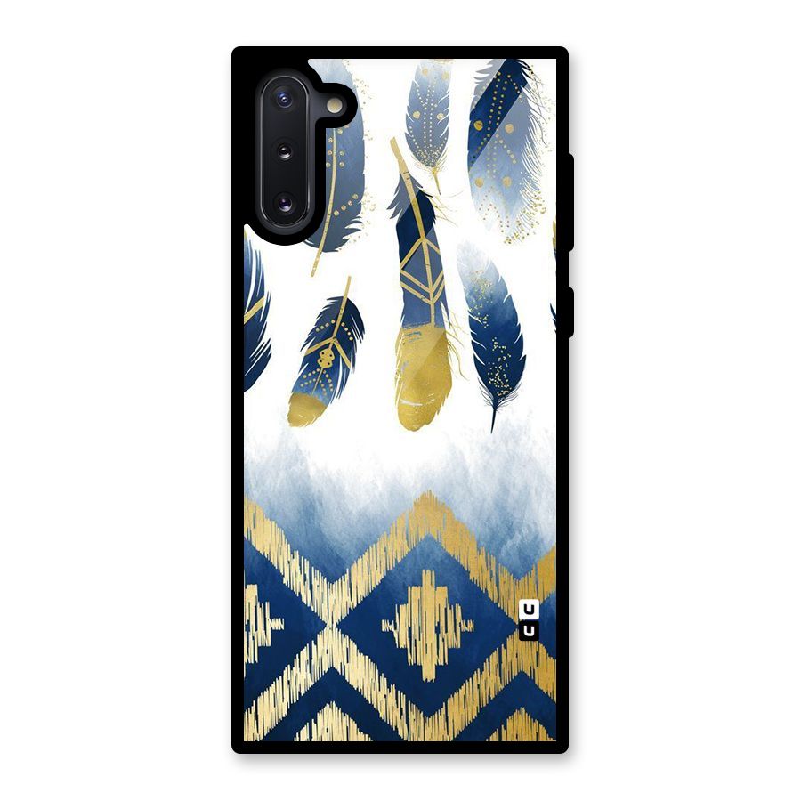 Feathers Beauty Glass Back Case for Galaxy Note 10