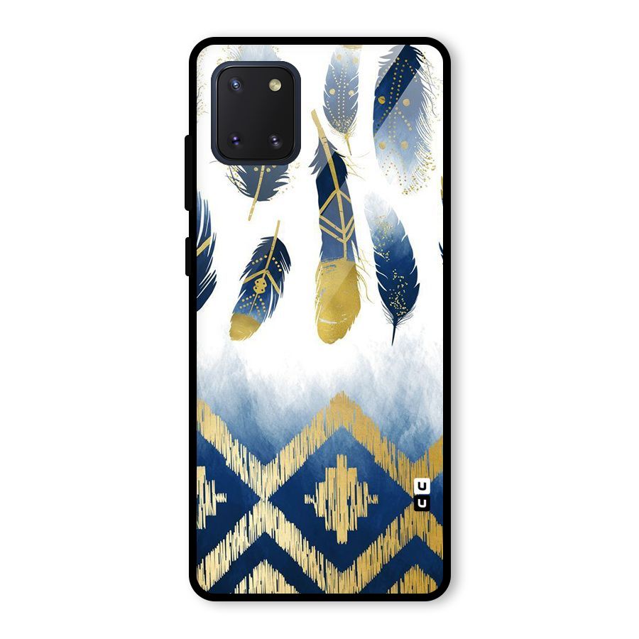 Feathers Beauty Glass Back Case for Galaxy Note 10 Lite