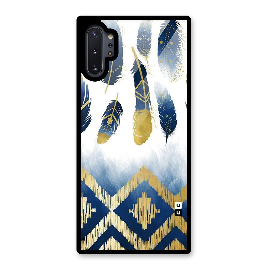 Feathers Beauty Glass Back Case for Galaxy Note 10 Plus