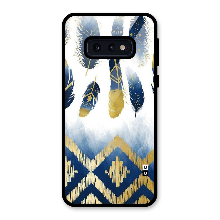 Feathers Beauty Glass Back Case for Galaxy S10e