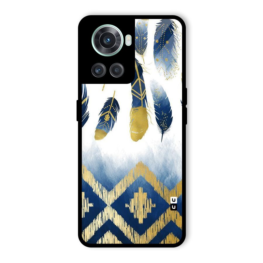 Feathers Beauty Glass Back Case for OnePlus 10R