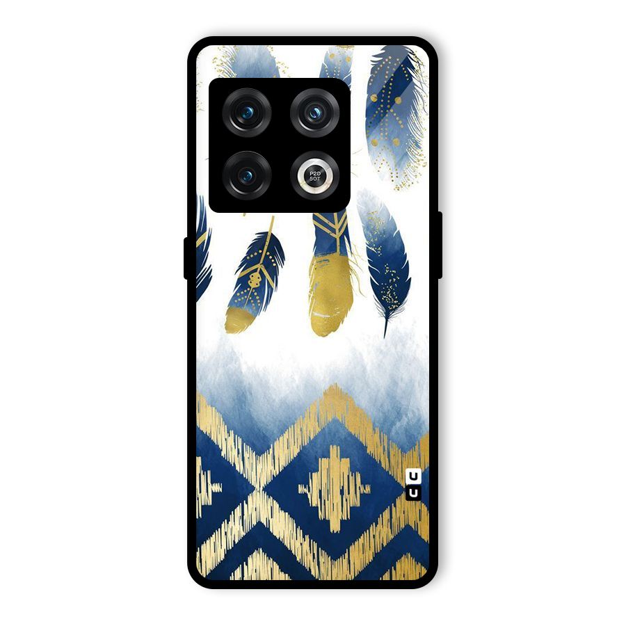 Feathers Beauty Glass Back Case for OnePlus 10 Pro 5G