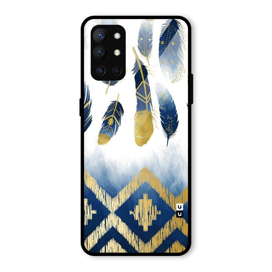 Feathers Beauty Glass Back Case for OnePlus 9R