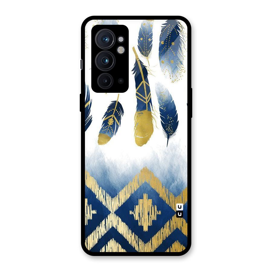 Feathers Beauty Glass Back Case for OnePlus 9RT 5G