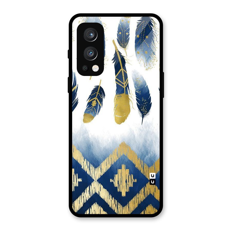 Feathers Beauty Glass Back Case for OnePlus Nord 2 5G