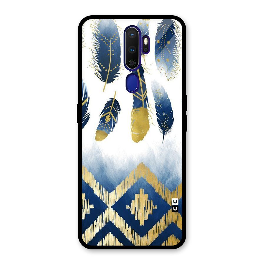 Feathers Beauty Glass Back Case for Oppo A9 (2020)