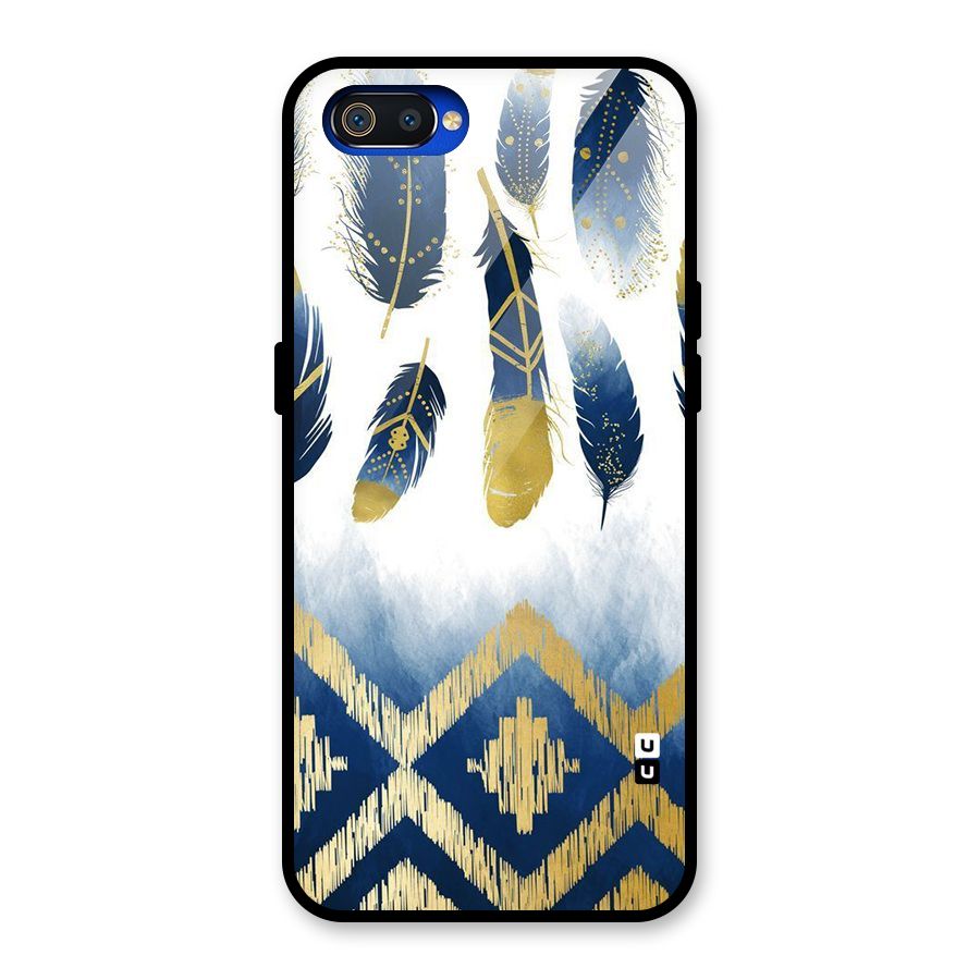 Feathers Beauty Glass Back Case for Realme C2
