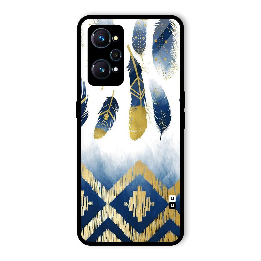 Feathers Beauty Glass Back Case for Realme GT 2