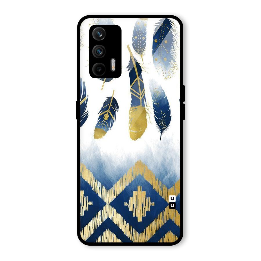 Feathers Beauty Glass Back Case for Realme GT 5G