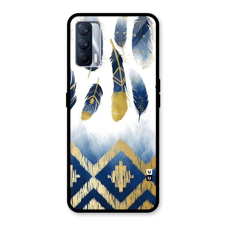 Feathers Beauty Glass Back Case for Realme X7