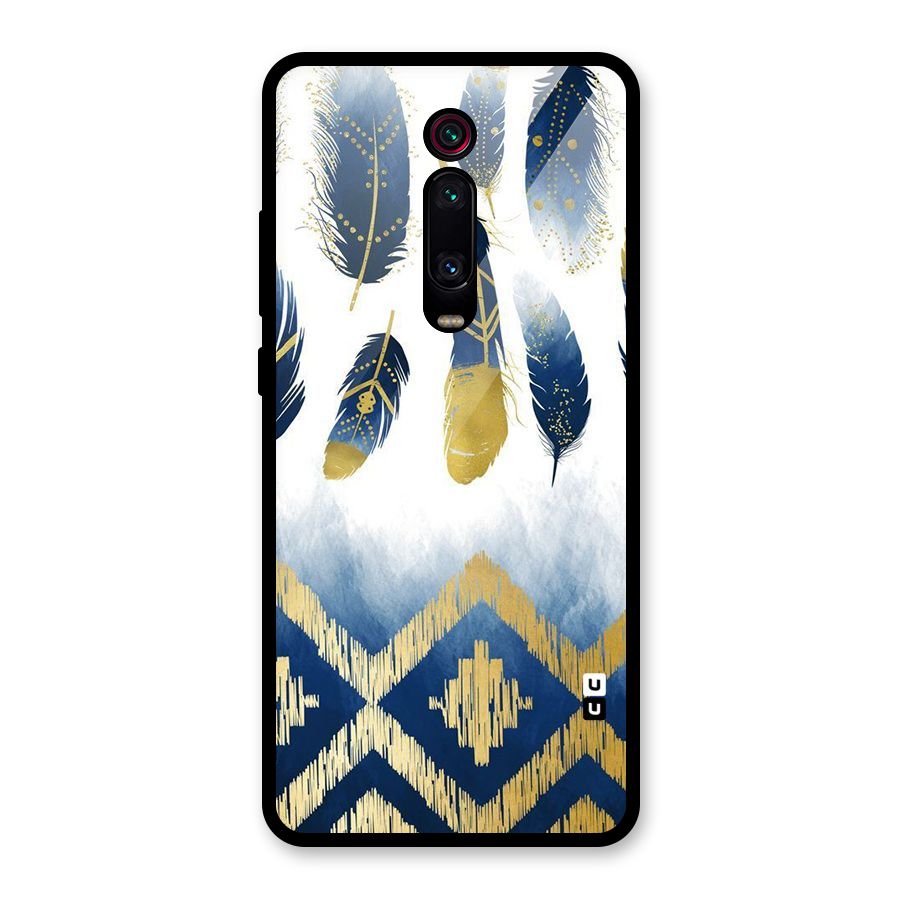 Feathers Beauty Glass Back Case for Redmi K20