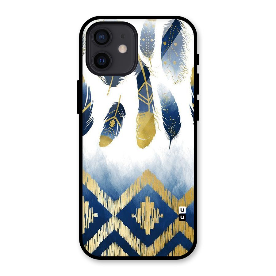 Feathers Beauty Glass Back Case for iPhone 12