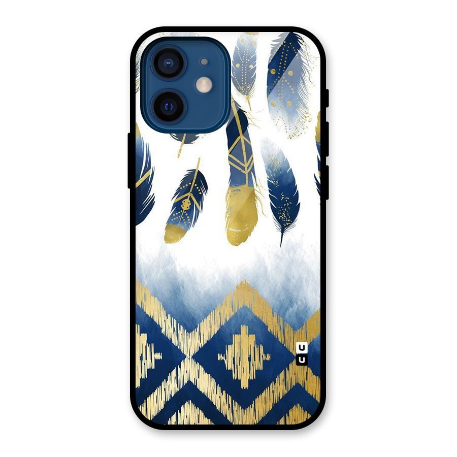 Feathers Beauty Glass Back Case for iPhone 12 Mini