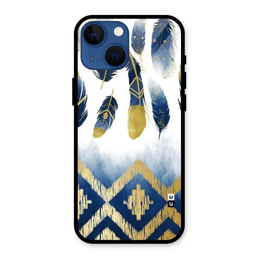 Feathers Beauty Glass Back Case for iPhone 13 Mini