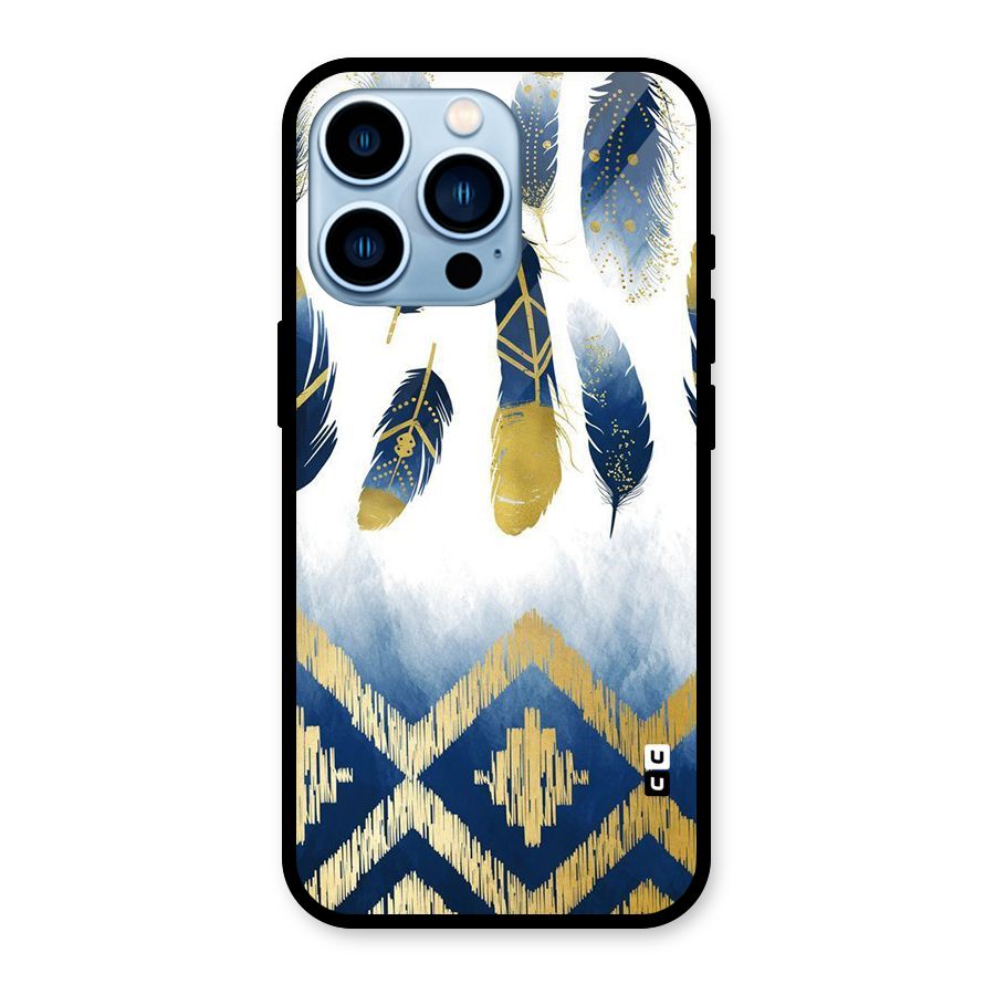 Feathers Beauty Glass Back Case for iPhone 13 Pro