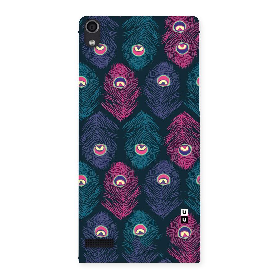 Feathers Patterns Back Case for Ascend P6