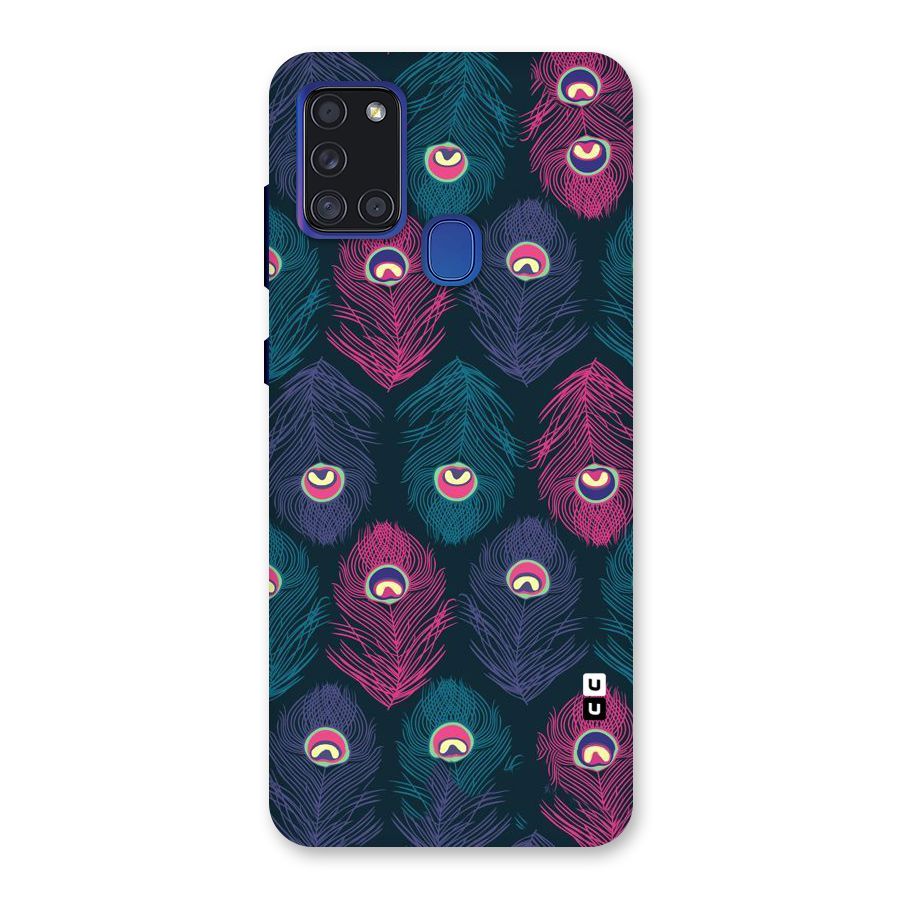 Feathers Patterns Back Case for Galaxy A21s