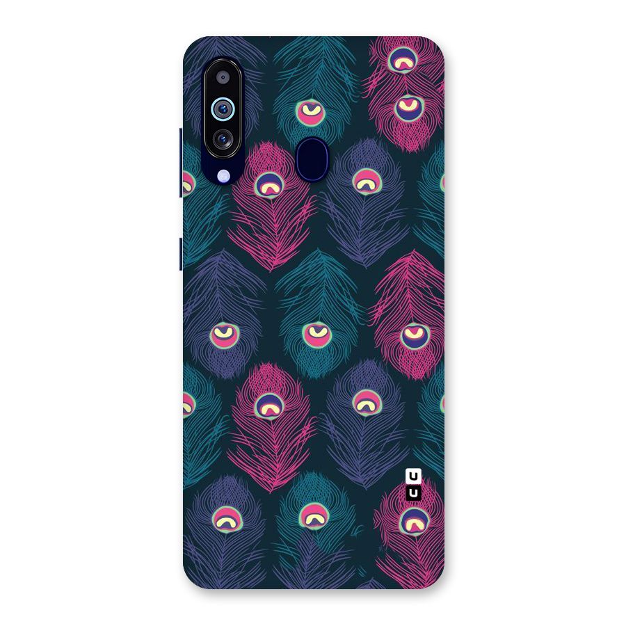 Feathers Patterns Back Case for Galaxy A60
