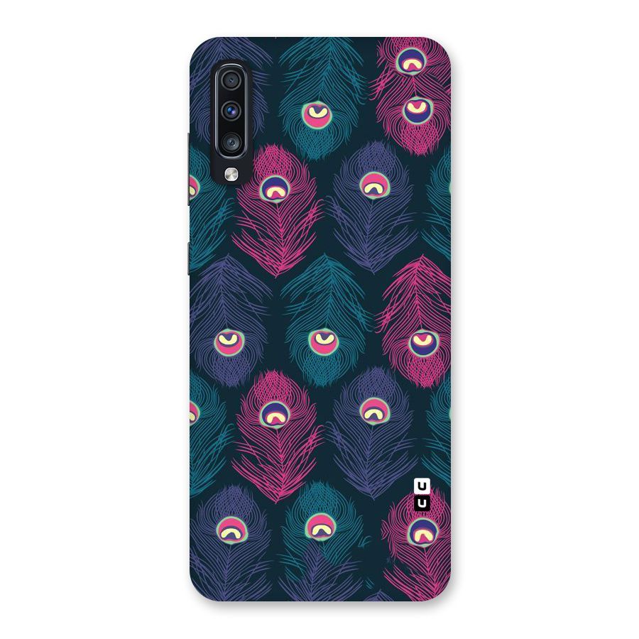 Feathers Patterns Back Case for Galaxy A70