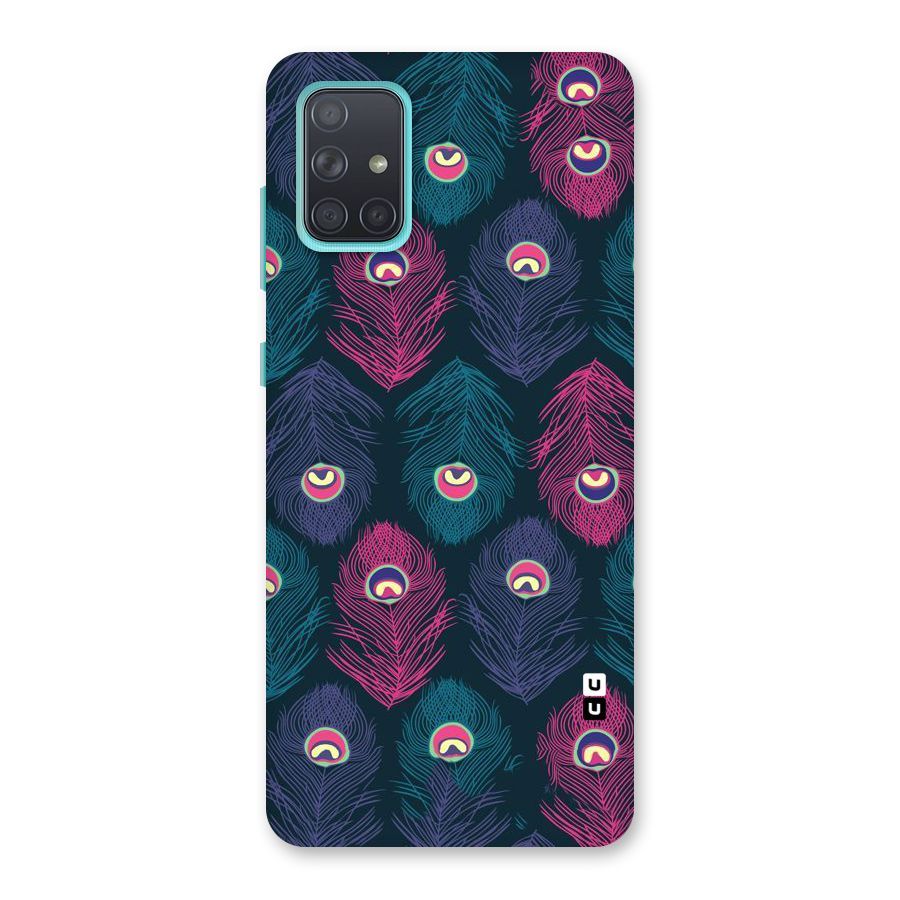 Feathers Patterns Back Case for Galaxy A71