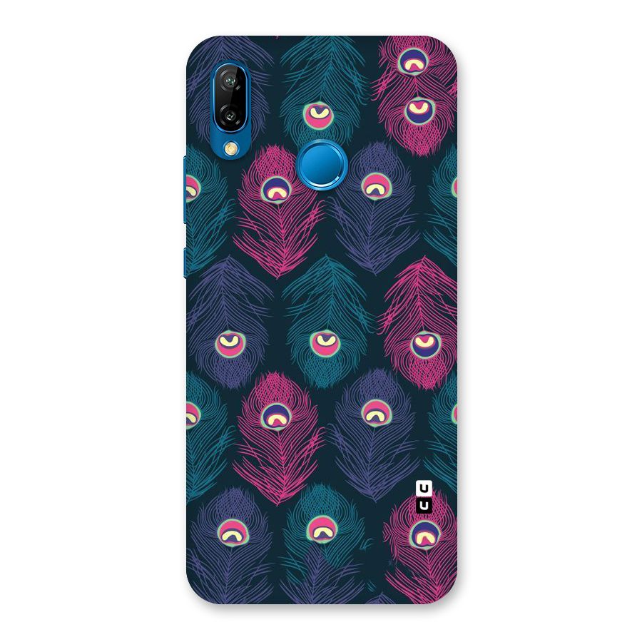 Feathers Patterns Back Case for Huawei P20 Lite
