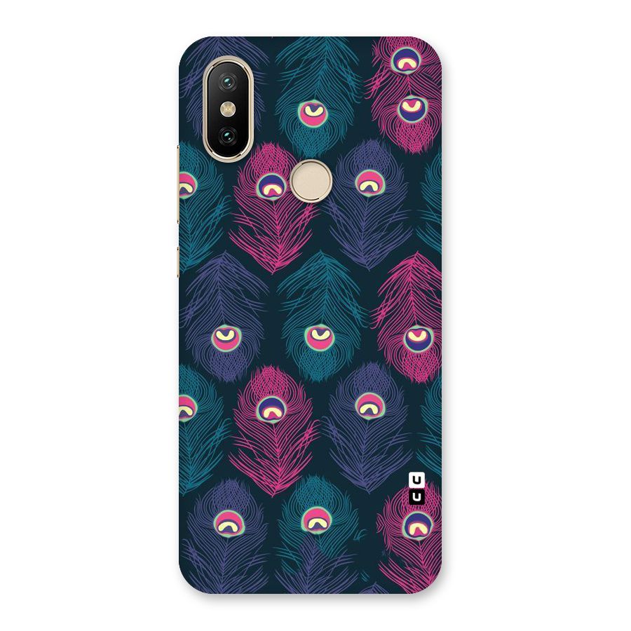 Feathers Patterns Back Case for Mi A2