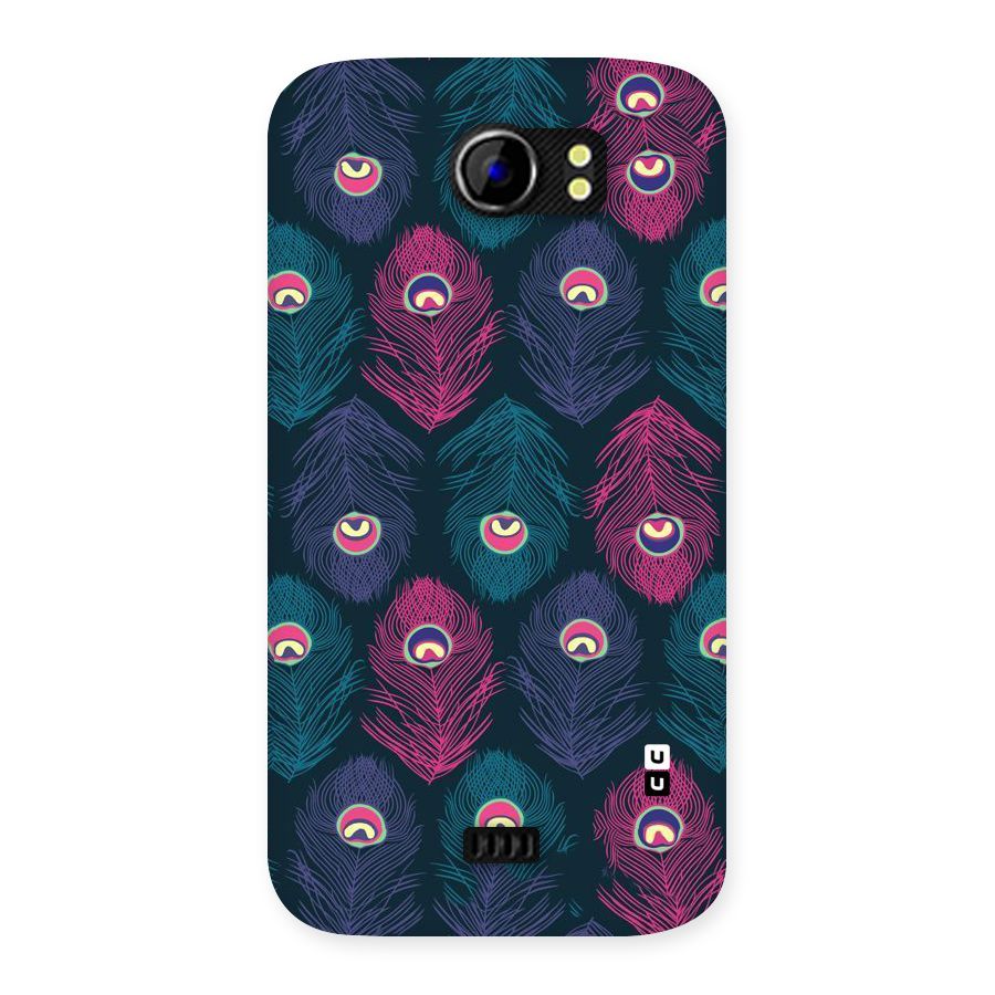Feathers Patterns Back Case for Micromax Canvas 2 A110