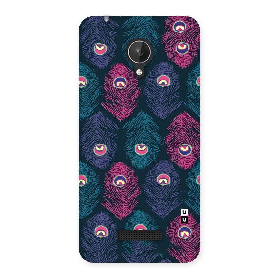 Feathers Patterns Back Case for Micromax Canvas Spark Q380