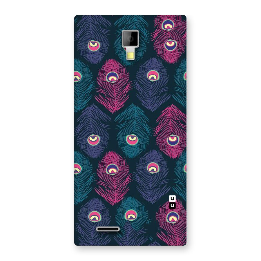 Feathers Patterns Back Case for Micromax Canvas Xpress A99