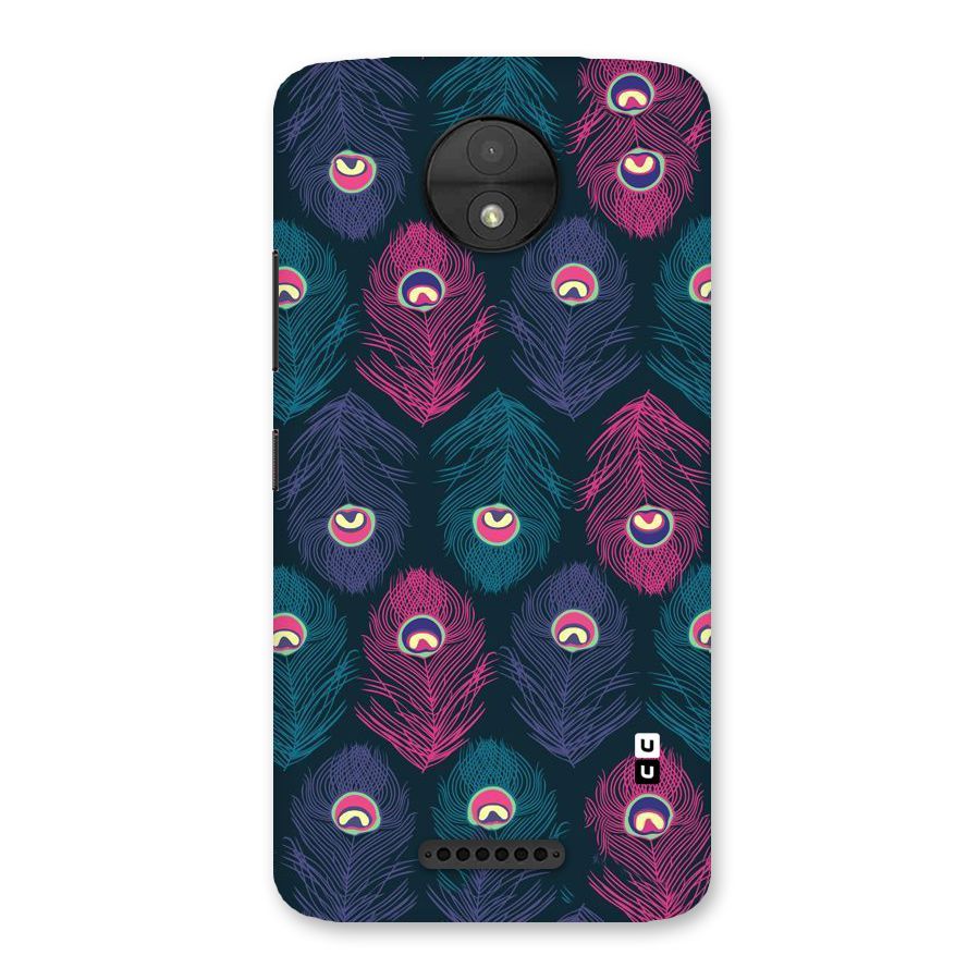 Feathers Patterns Back Case for Moto C