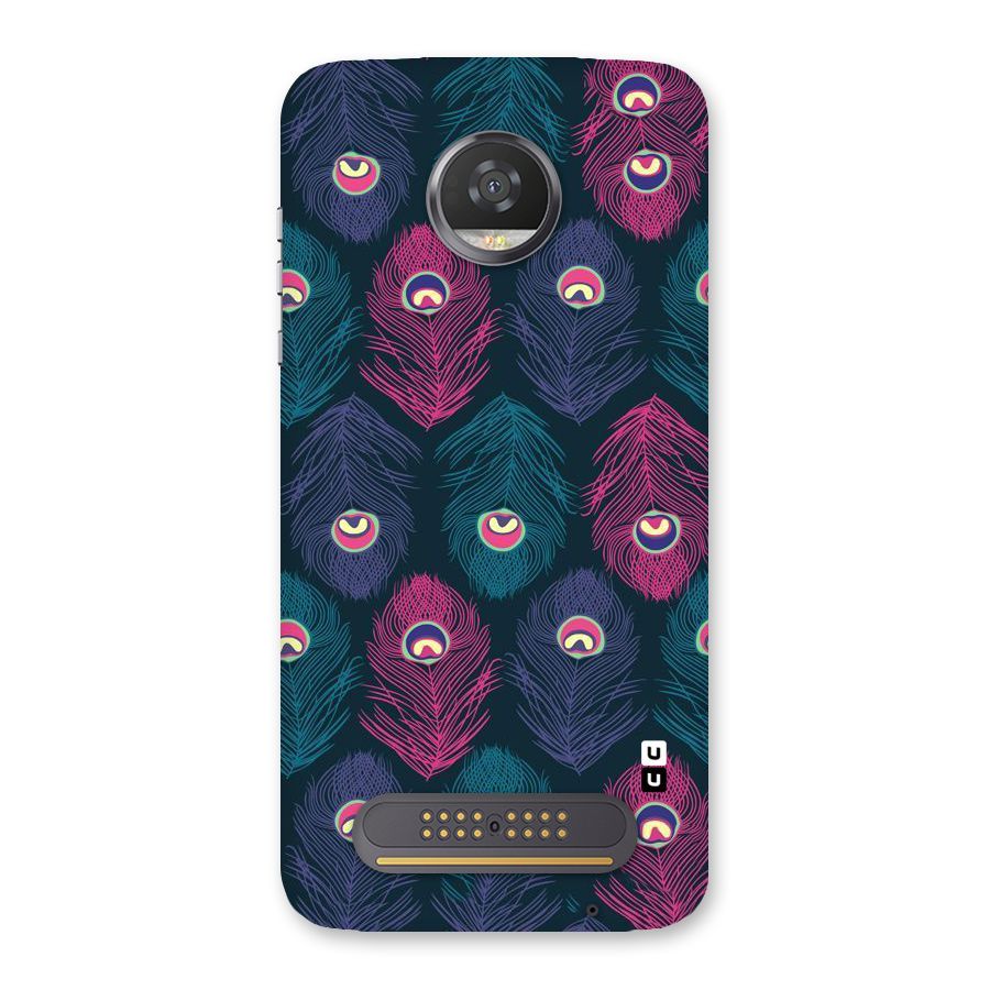 Feathers Patterns Back Case for Moto Z2 Play