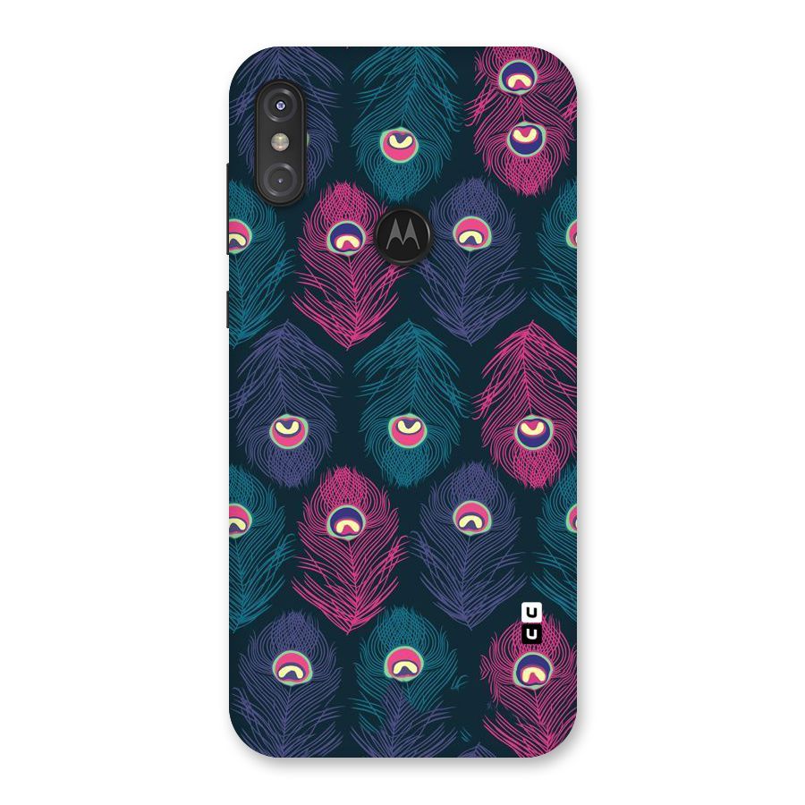 Feathers Patterns Back Case for Motorola One Power